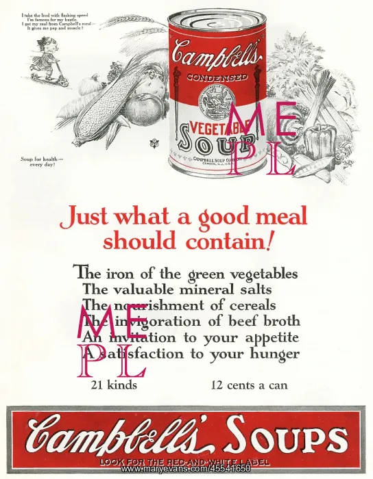  : Campbells Soup Advertisemtn