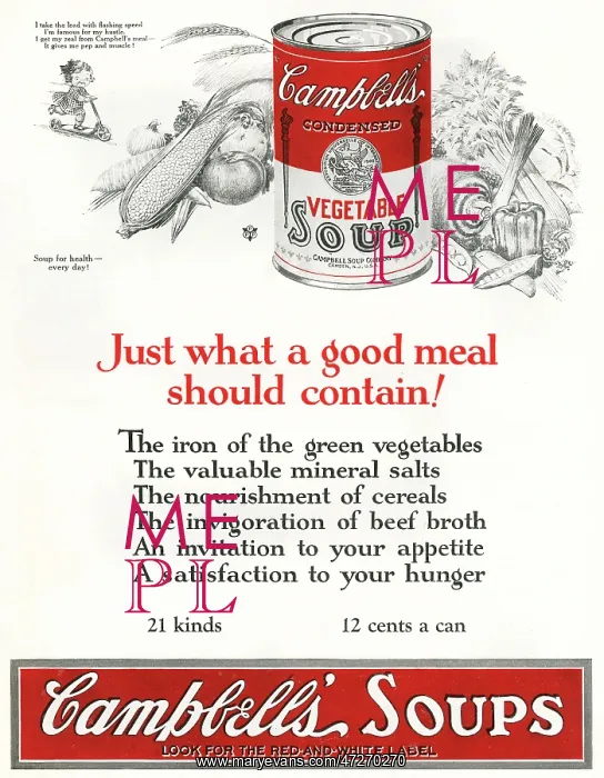  : Campbells Soup Advertisemtn