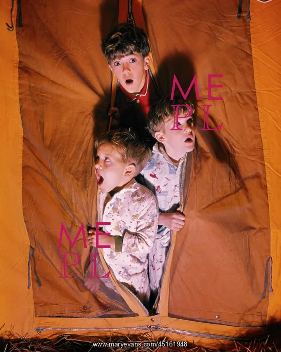 : Camping Adventure Three Scared Frightened Boys : Camping Adventure Three Scared Frightened Boys