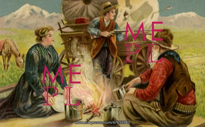  : Camping in front of a Covered Wagon