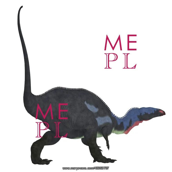 : Camptosaurus dinosaur, white background : Camptosaurus dinosaur, white background
