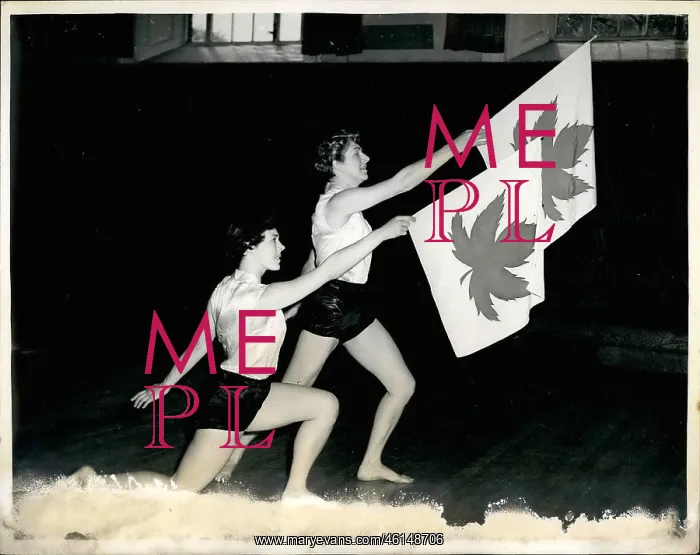 : Canada. May 05, 1953 - Canadian Health And Beauty Girls Prepare For Albert Hall Show : Canada. May 05, 1953 - Canadian Health And Beauty Girls Prepare For Albert Hall Show