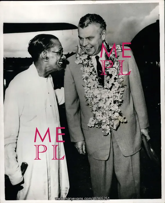  : Canada. Mar. 31 The Canadian Prime Minister in Ceylon on a Three Day visit