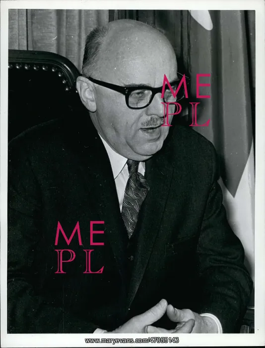: Canada. Oct. 22, 1970 - This is a portrait of Montreal's Mayor Jean Drapeau : Canada. Oct. 22, 1970 - This is a portrait of Montreal's Mayor Jean Drapeau