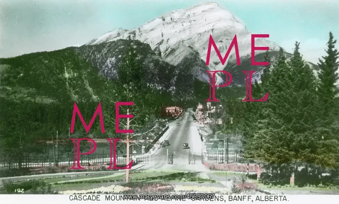 : Canada - Cascade Mountain and Alpine Gardens, Banff : Canada - Cascade Mountain and Alpine Gardens, Banff