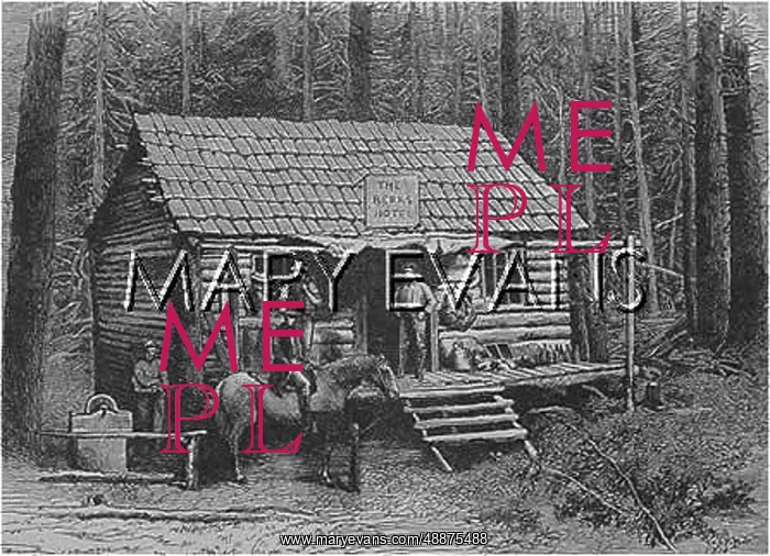 : CANADA / LOG HOTEL / 1865 : CANADA / LOG HOTEL / 1865