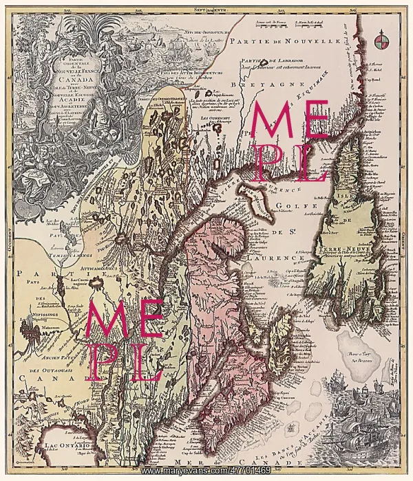 : Canada Map 1762 : Canada Map 1762