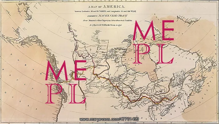 : Canada Map 1801 : Canada Map 1801