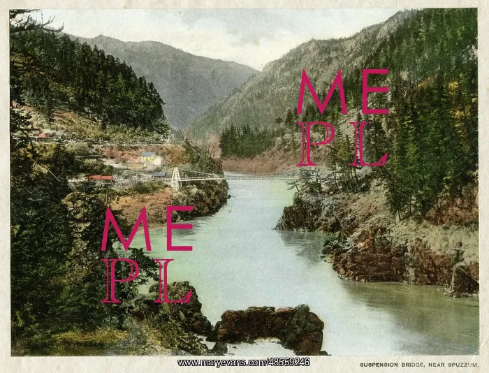 : Canada - Original Alexandra Suspension Bridge, near Spuzzum : Canada - Original Alexandra Suspension Bridge, near Spuzzum