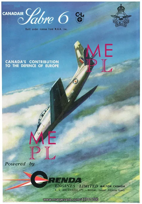  : Canadair Sabre 6. Orenda Engines