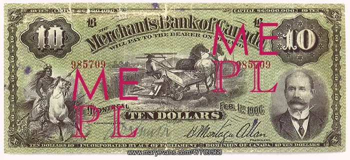  : Ten Canadian Dollars