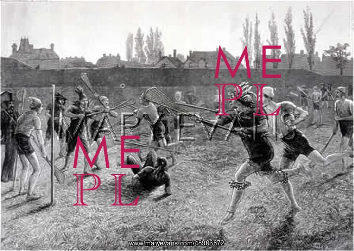 : CANADIAN LACROSSE 1875 : CANADIAN LACROSSE 1875