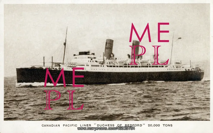 : Canadian Pacific Liner - Duchess of Bedford : Canadian Pacific Liner - Duchess of Bedford