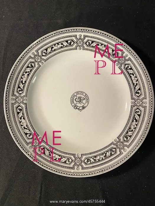 : Canadian Pacific Railway - Minton ceramic dinner plate : Canadian Pacific Railway - Minton ceramic dinner plate