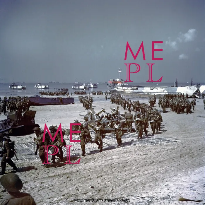 : Canadians soldiers on Juno Beach, during the D-Day : Canadians soldiers on Juno Beach, during the D-Day