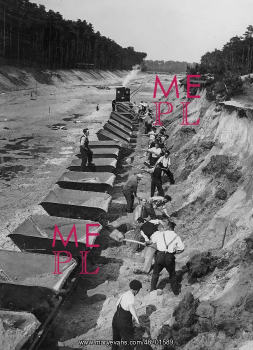 : Canal construction between the Spree and Dahme, 1934 : Canal construction between the Spree and Dahme, 1934