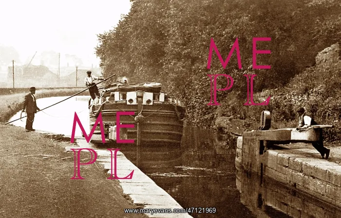  : A canal lock, Brighouse, early 1900s