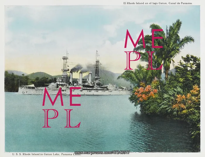  : Canal - Panama - USS Rhode Island