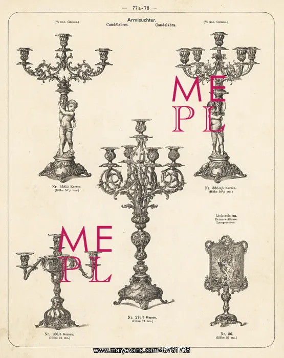 : Candlelabra and candlesticks : Candlelabra and candlesticks