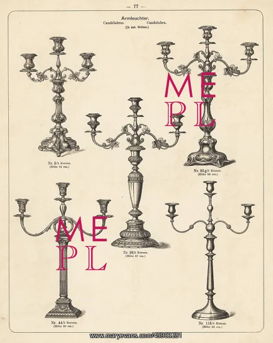: Candlelabra and candlesticks : Candlelabra and candlesticks