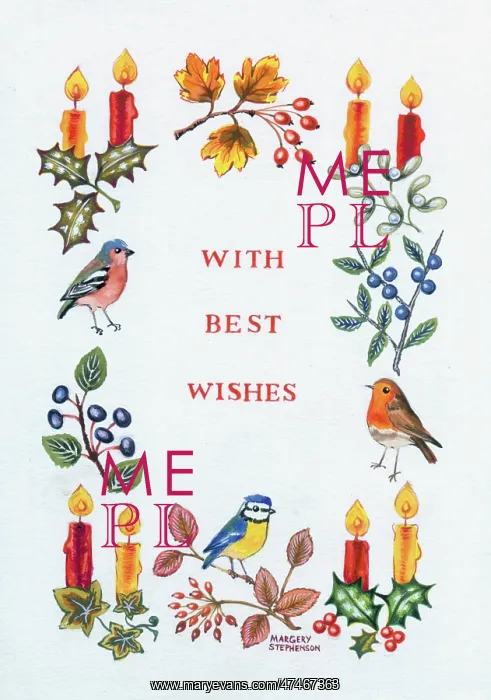 : Candles, Chaffinch, Robin, Blue Tit : Candles, Chaffinch, Robin, Blue Tit