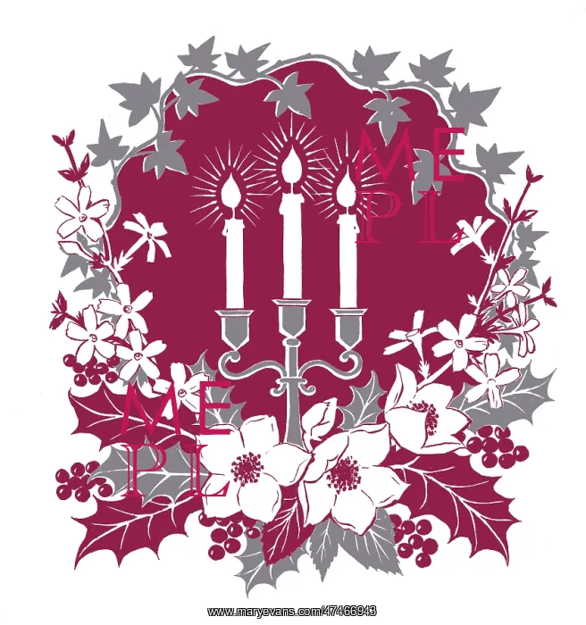 : Candles and Floral Arrangement : Candles and Floral Arrangement