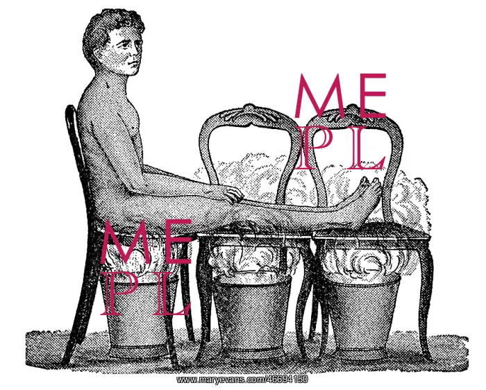 : Cane chair steam bath, 1902 : Cane chair steam bath, 1902