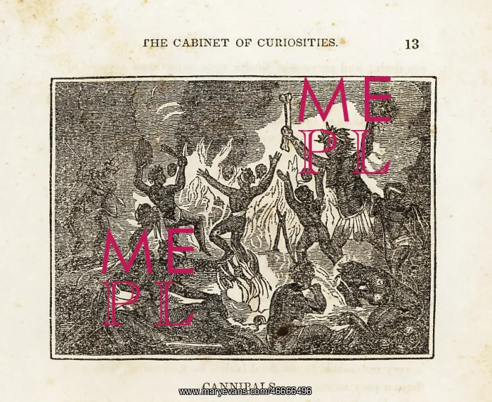 : Cannibals dancing around a fire