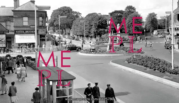  : Cannock, Town Centre c1955