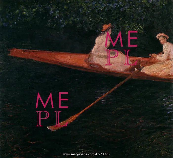 : In a Canoe on the Epte, by Monet
