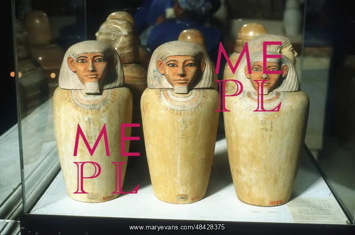 : Canopic Jars: These were used to contain viscera : Canopic Jars: These were used to contain viscera