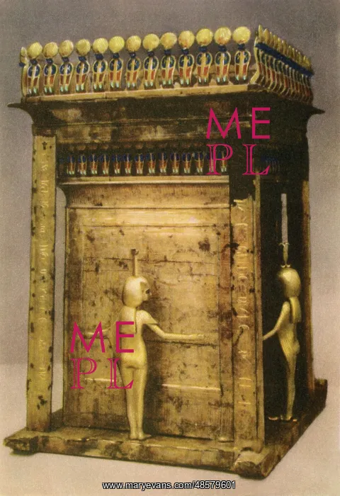 : Canopic shrine from the tomb of Tutankhamun : Canopic shrine from the tomb of Tutankhamun