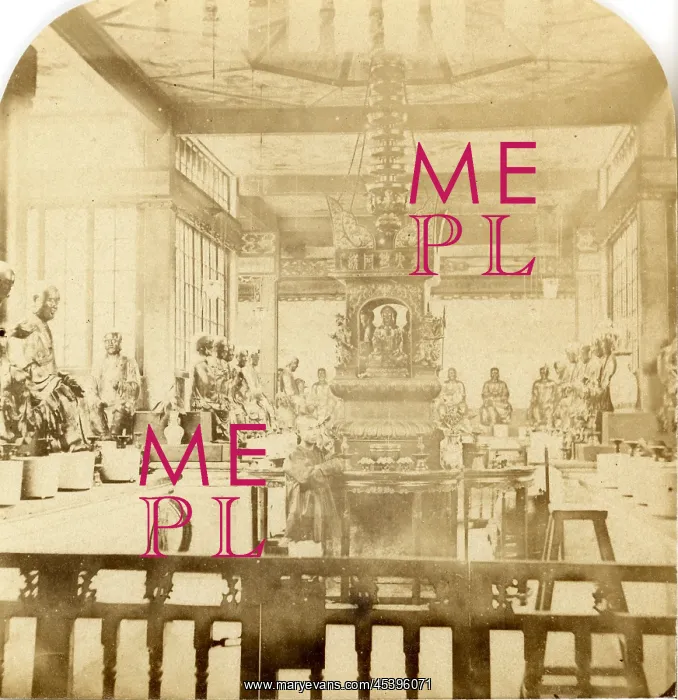 : Canton. Interior of the Temple of 500 Idols : Canton. Interior of the Temple of 500 Idols