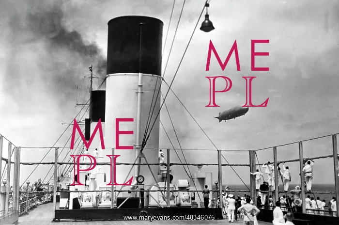 : Cap Arcona and Graf Zeppelin, 1932 : Cap Arcona and Graf Zeppelin, 1932
