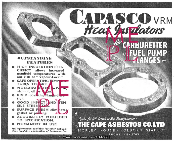 : Cape Asbestos Capasco Heat Insulators : Cape Asbestos Capasco Heat Insulators