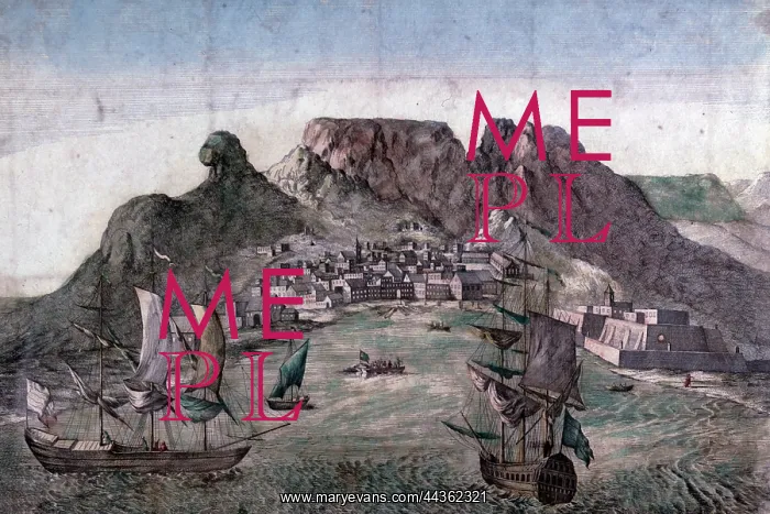 : Cape Town and Table Mountain, circa 1780 : Cape Town and Table Mountain, circa 1780