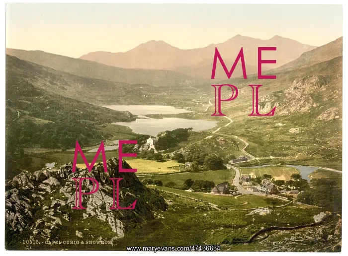 : Capel Curig and Snowdon, Wales : Capel Curig and Snowdon, Wales