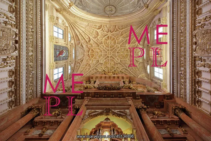 : Capilla Mayor ceiling, Cathedral-Great Mosque : Capilla Mayor ceiling, Cathedral-Great Mosque