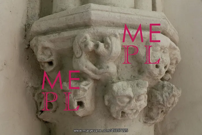 : Capital, Abbaye Saint Nicolas, Angers, Maine-et-Loire : Capital, Abbaye Saint Nicolas, Angers, Maine-et-Loire