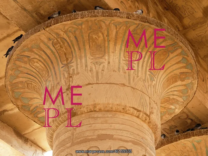 : Capital, Hypostyle hall, Ramesseum, Theban Necropolis : Capital, Hypostyle hall, Ramesseum, Theban Necropolis
