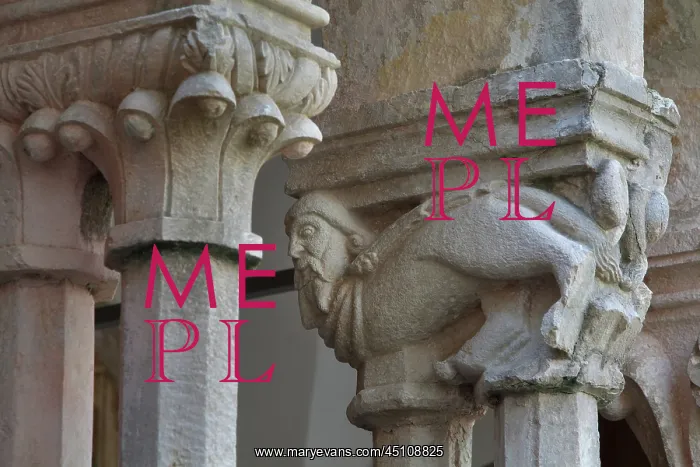 : Capitals, Cloister, Franciscan monastery, Old : Capitals, Cloister, Franciscan monastery, Old