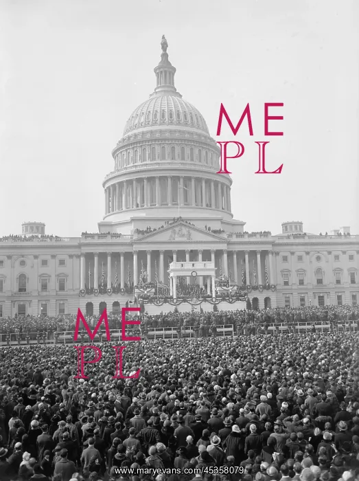 : The Capitol and crowd at the March 4, 1925 inauguration : The Capitol and crowd at the March 4, 1925 inauguration