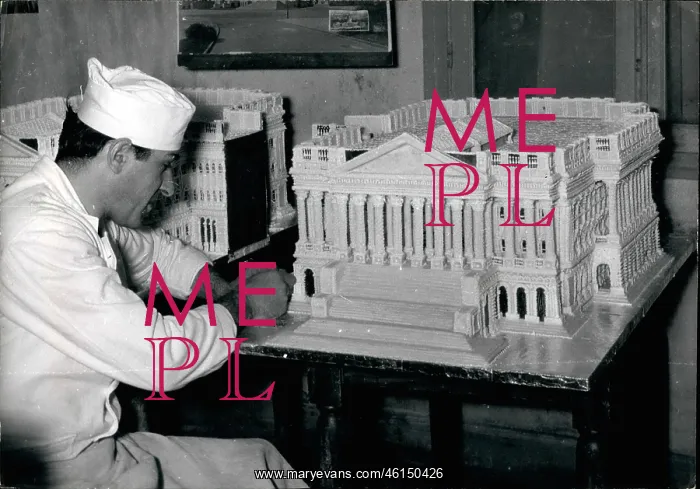  : US Capitol in sugar and chocolate for President Eisenhower