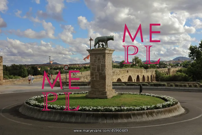 : Capitoline Wolf, Merida, Extremadura, Spain : Capitoline Wolf, Merida, Extremadura, Spain
