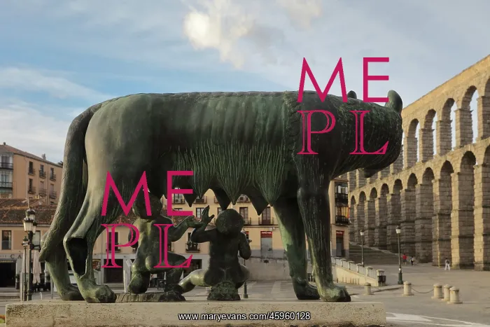 : Capitoline Wolf, Segovia, Castile and Leon, Spain : Capitoline Wolf, Segovia, Castile and Leon, Spain