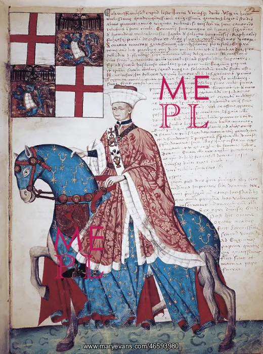 : Capodilista Codex. 1434. Portrait of Giovanni : Capodilista Codex. 1434. Portrait of Giovanni