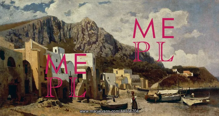 : Capri. Work by Guglielmo Ciardi : Capri. Work by Guglielmo Ciardi