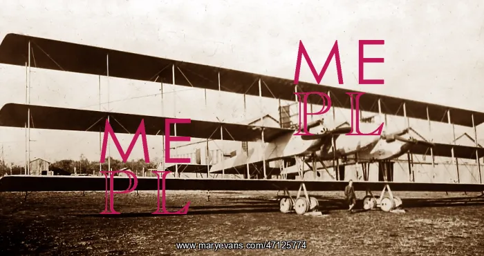  : A Caproni triplane, Italy, early 1900s