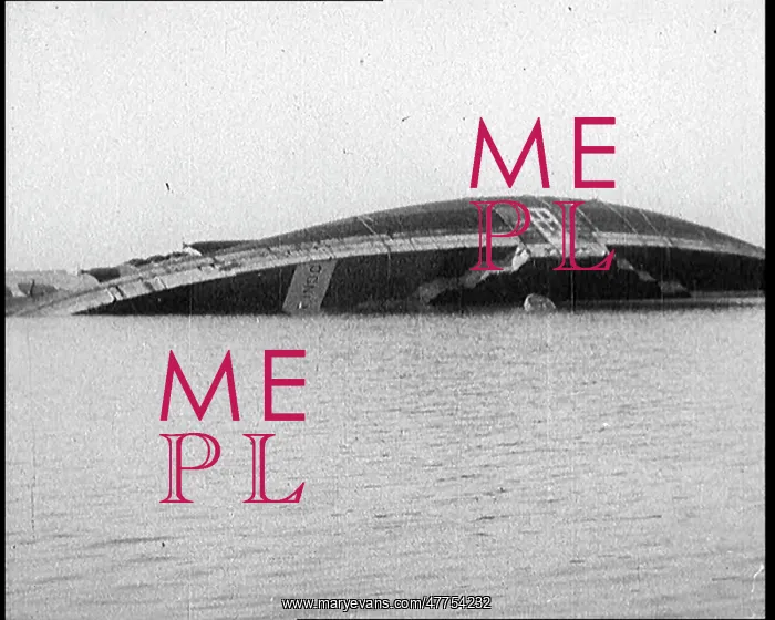 : A Capsized Italian Ship Being Righted : A Capsized Italian Ship Being Righted