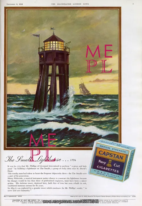 : Capstan Navy Cut Cigarettes advertisement : Capstan Navy Cut Cigarettes advertisement